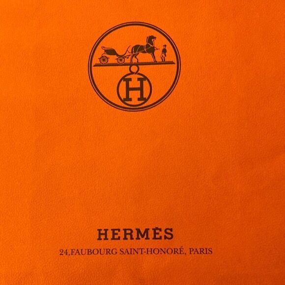 Hermes Authentic Shopping Bag.  8.25 x 11.25 in. - Picture 4 of 4